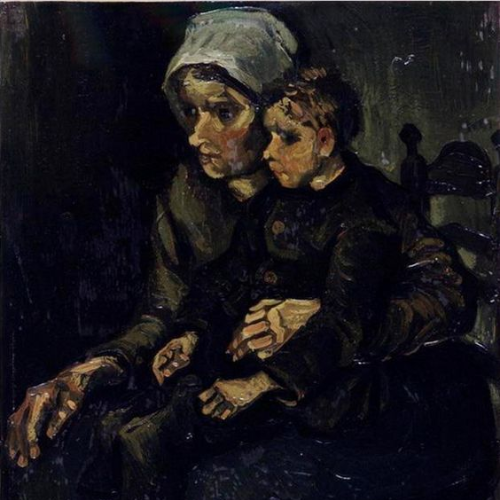 Mother and child, painting by Van Gogh celebrating mothers